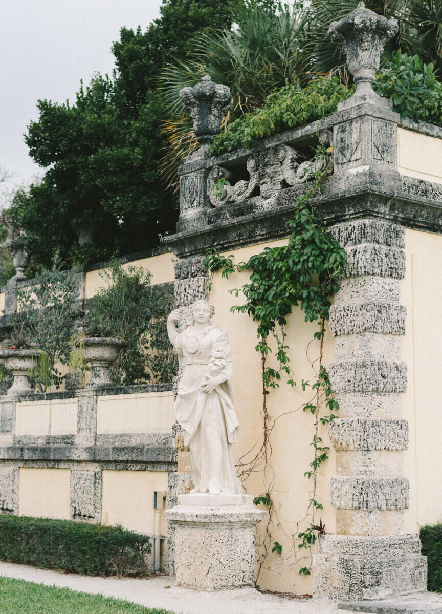 Vizcaya Museum & Gardens, the setting of a glam, garden wedding in Miami.